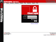 Tablet Screenshot of clientaccess.dsbworldwide.com